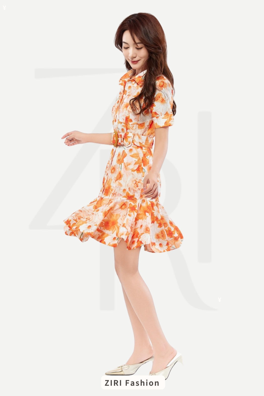 Monet A-line Floral Dress