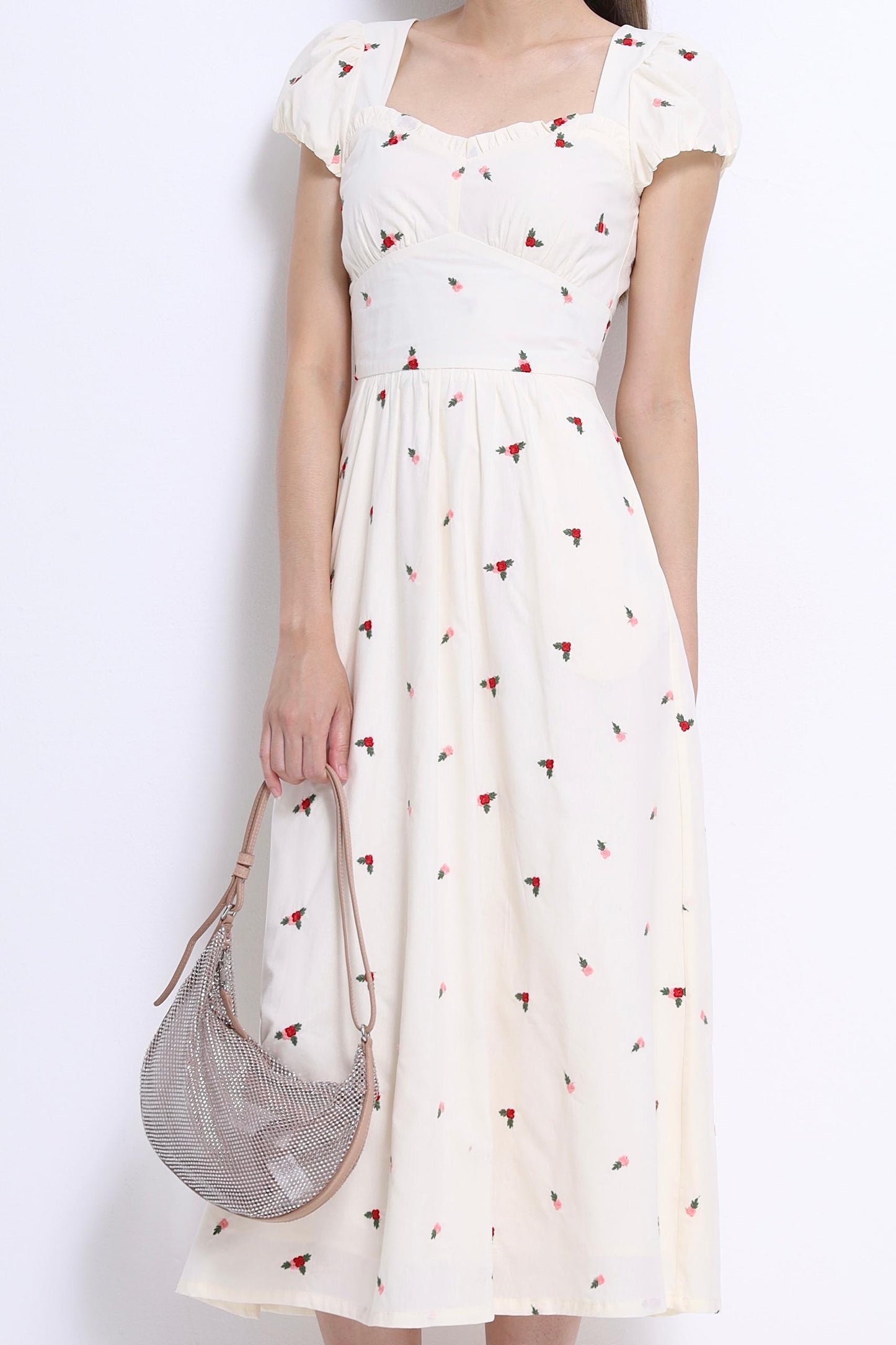 Daisy Floral Embroidered Dress