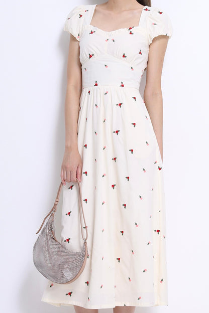 Daisy Floral Embroidered Dress