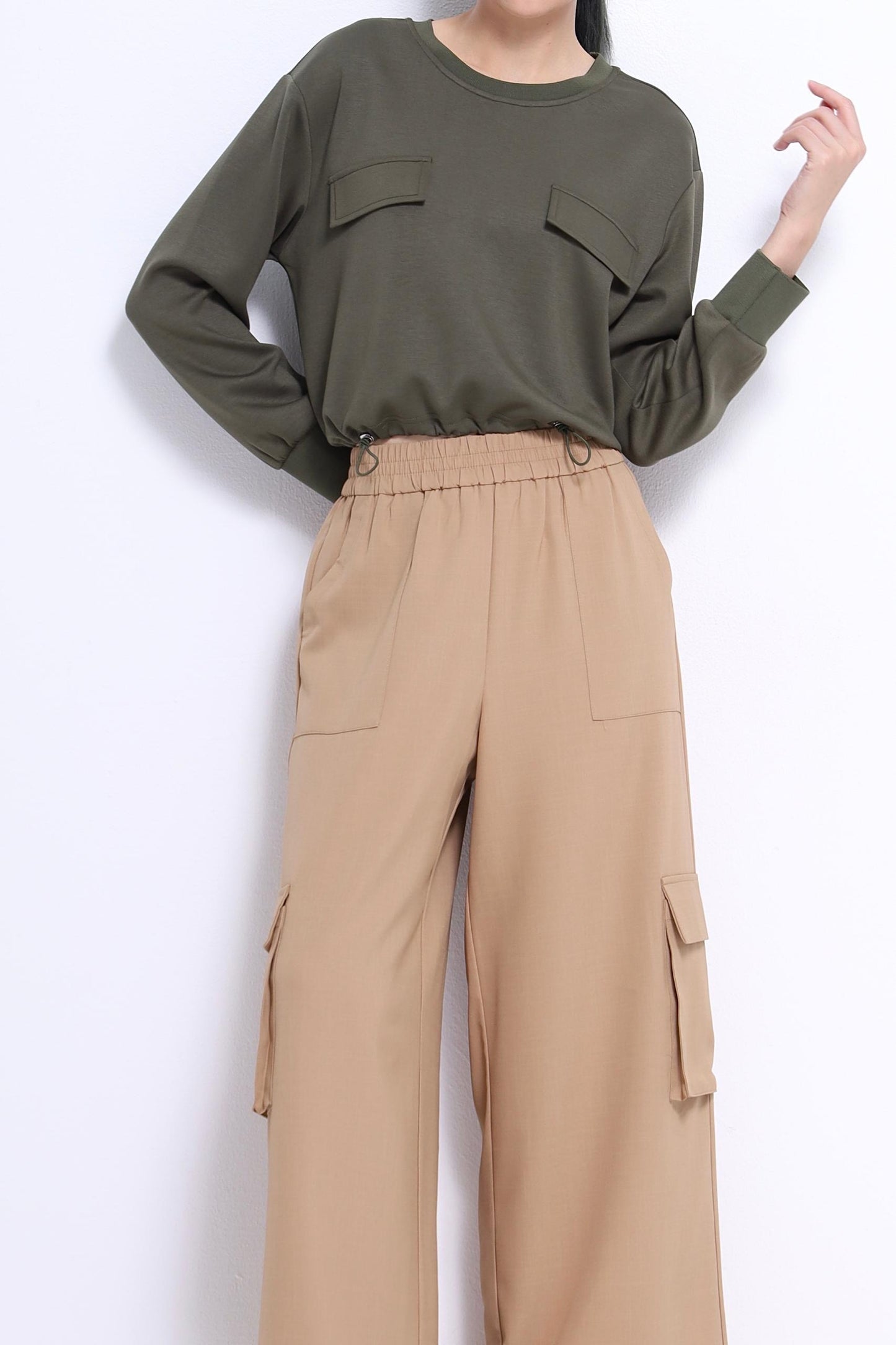 Misa Relaxed Drawstring Sweater