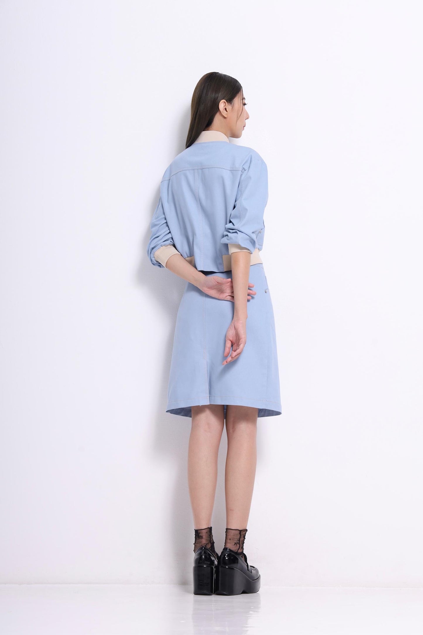 Zenda Denim Midi Skirt