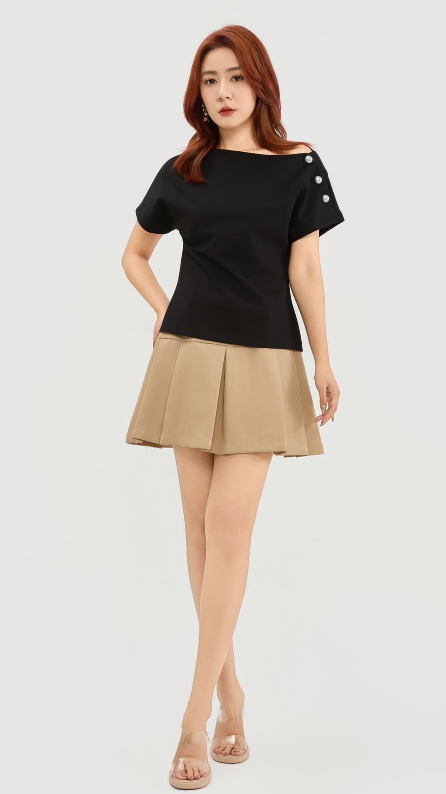 Ziri Drop Shoulder Asymmetrical Top