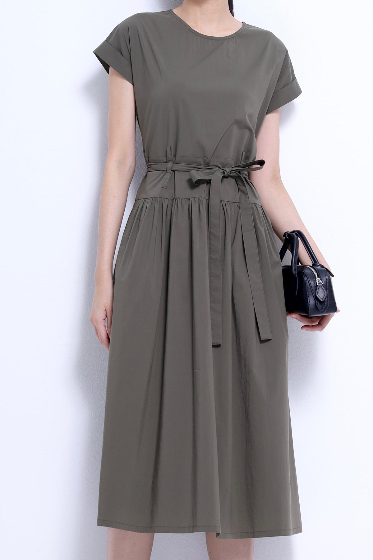Sarah Waist Tie Midi Dress