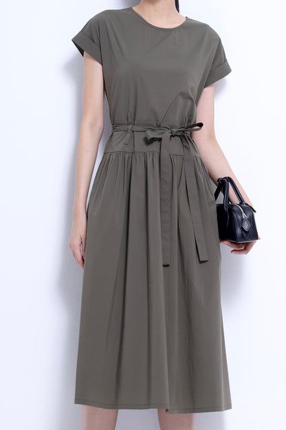 Sarah Waist Tie Midi Dress