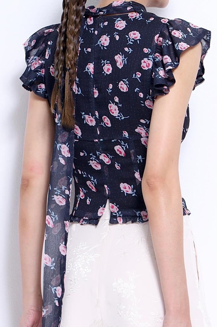 Venus Ruffle Chiffon Blouse