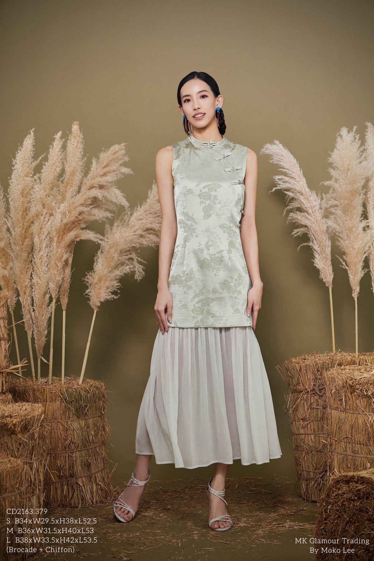 Ling Orient Mandarin Chiffon Qipao