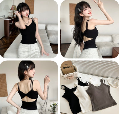 Rita Airy Spaghetti Top (Padded)