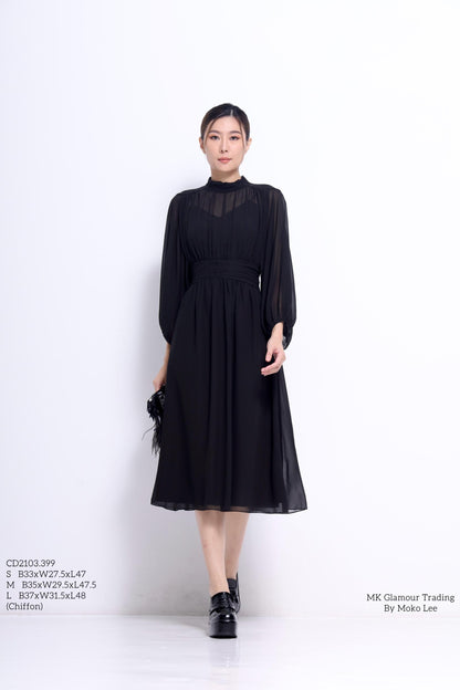 Chloe Lavalliere Chiffon Dress