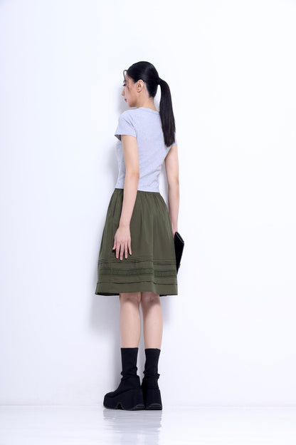 Ollie A-line Midi Skirt