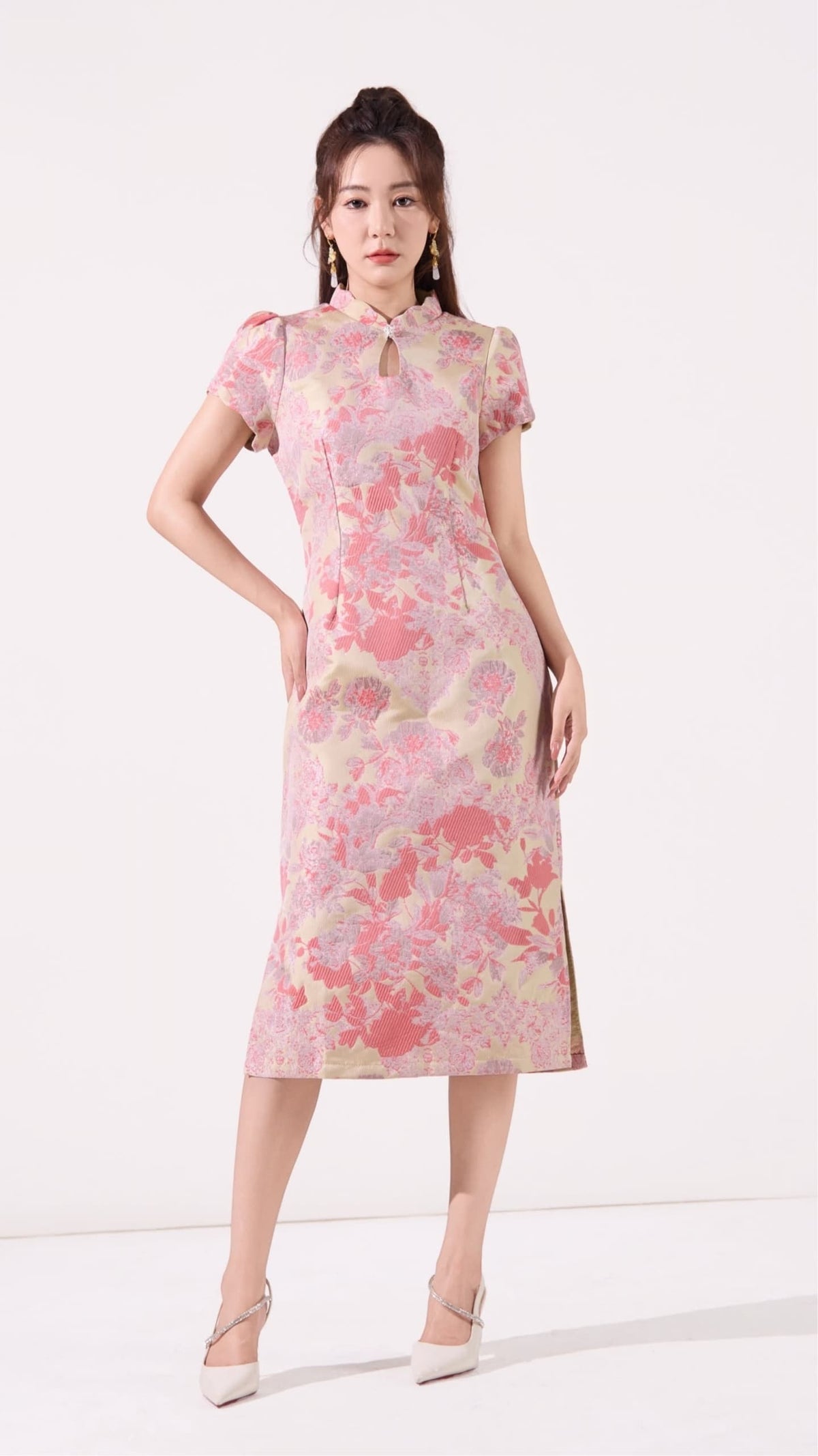 Ziri Jacquard Qipao Dress