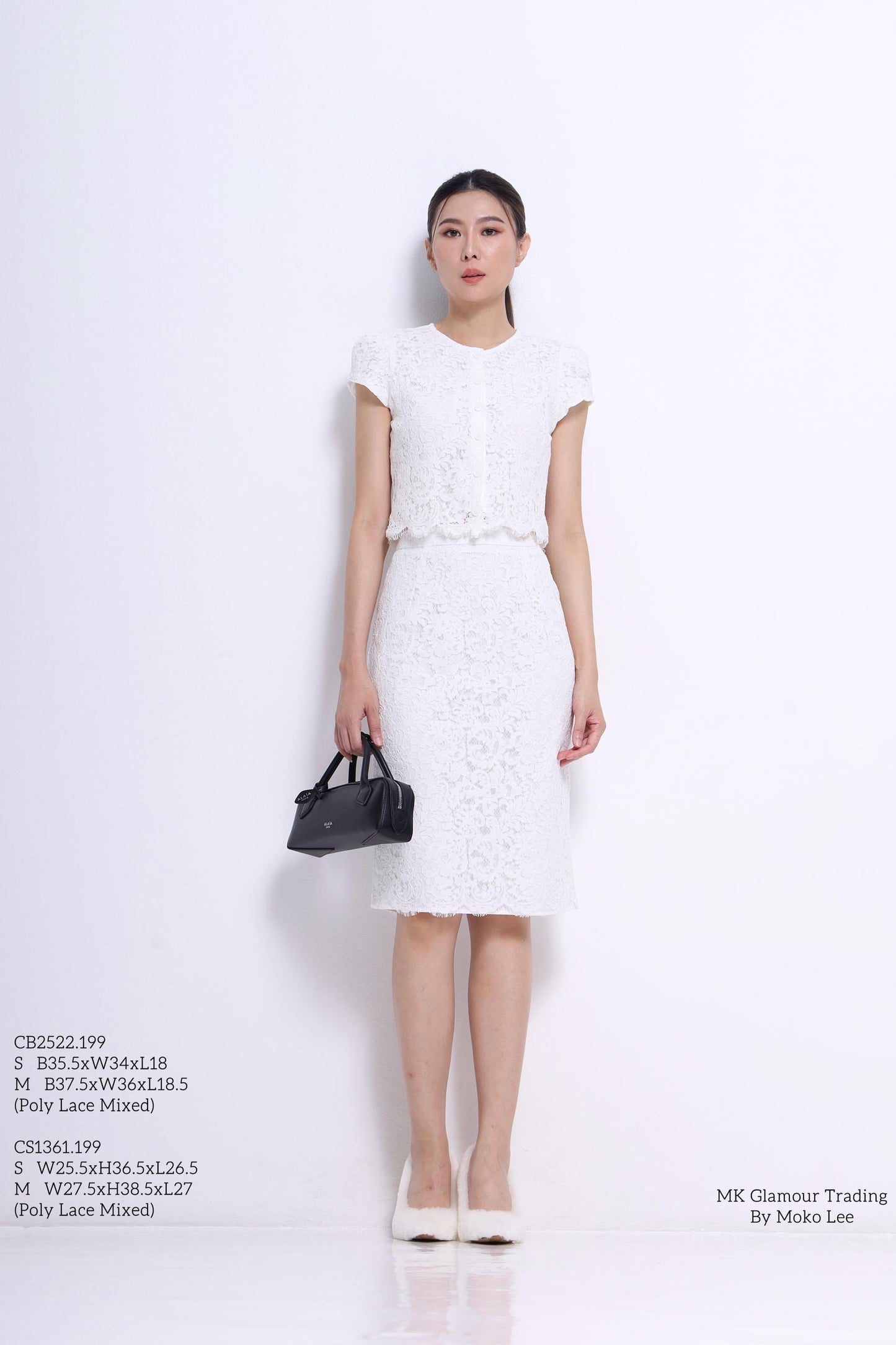 Stacey Cropped Lace Top