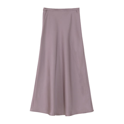 Nancy Satin Bias Cut Midaxi Skirt