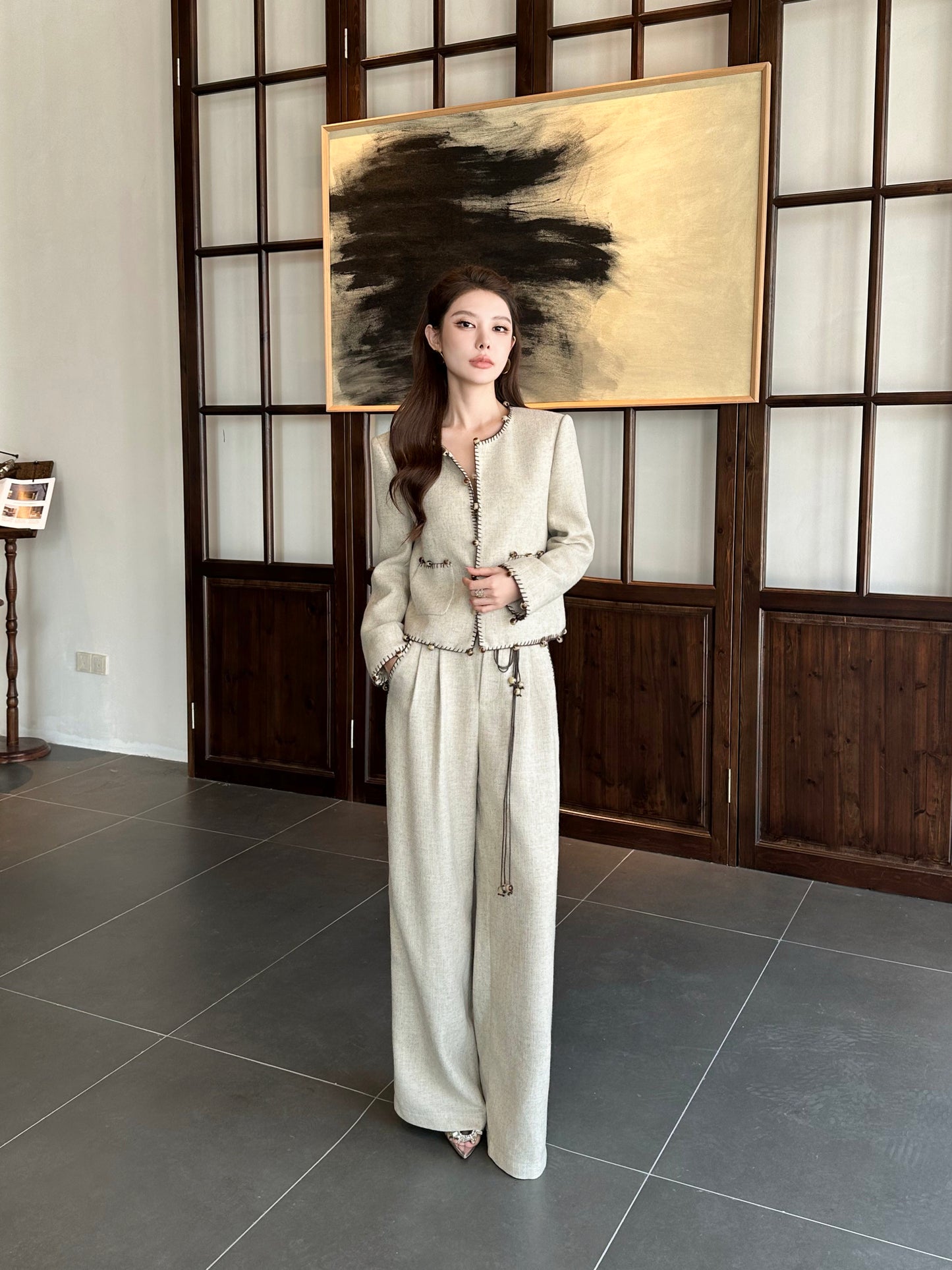 Blake Linen Jacket Setwear