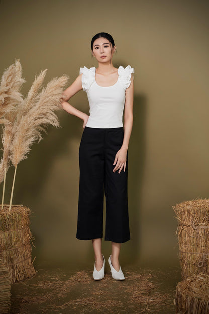 Layla Ruffle Sleeve Knit Top
