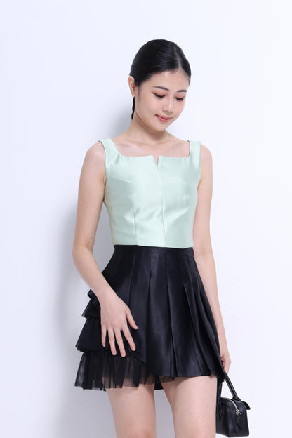 Venice Square Neck Satin Top