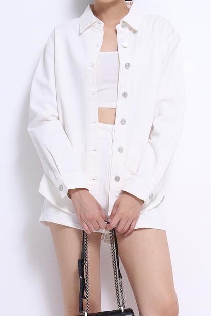 Mandy Washed Denim Shorts