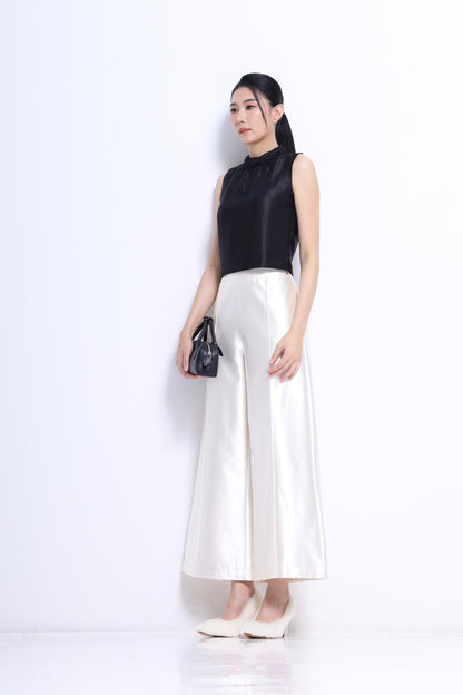 Veron Round Neck Satin Top