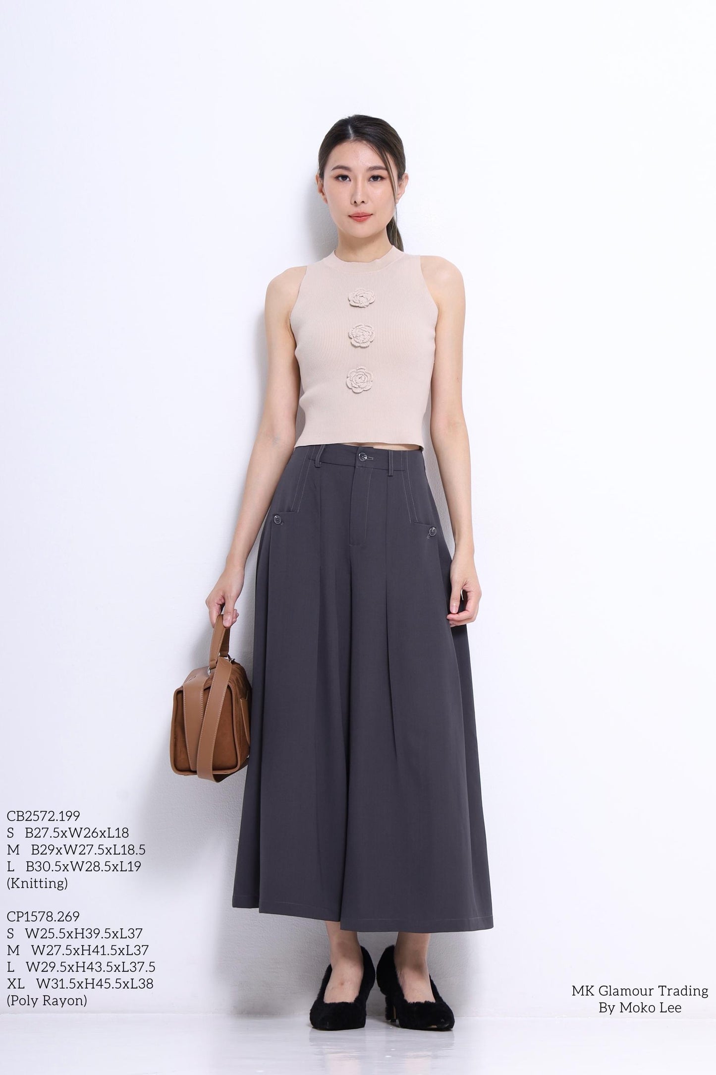 Camille Rose Ribbed Knit Top