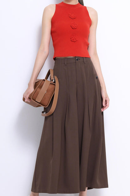 Camille Rose Ribbed Knit Top