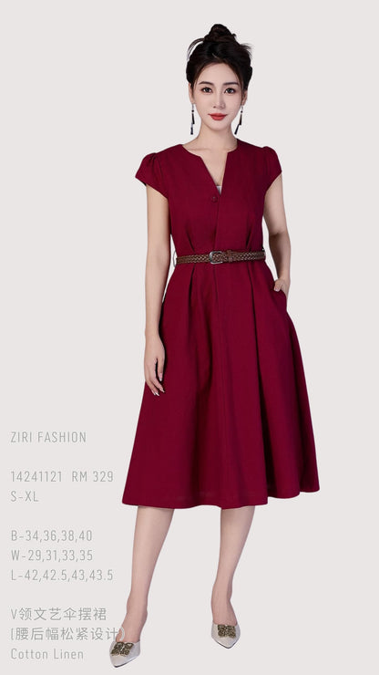 Ziri V-Neck Aline Dress