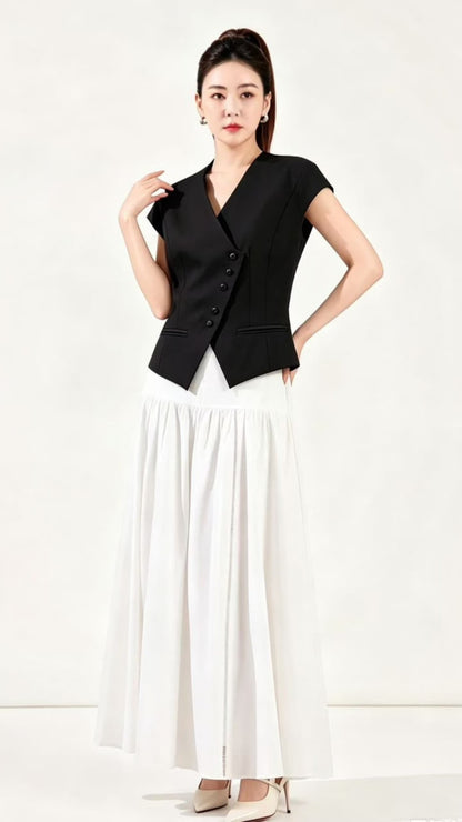 Ziri Asymmetrical Tailored Vest