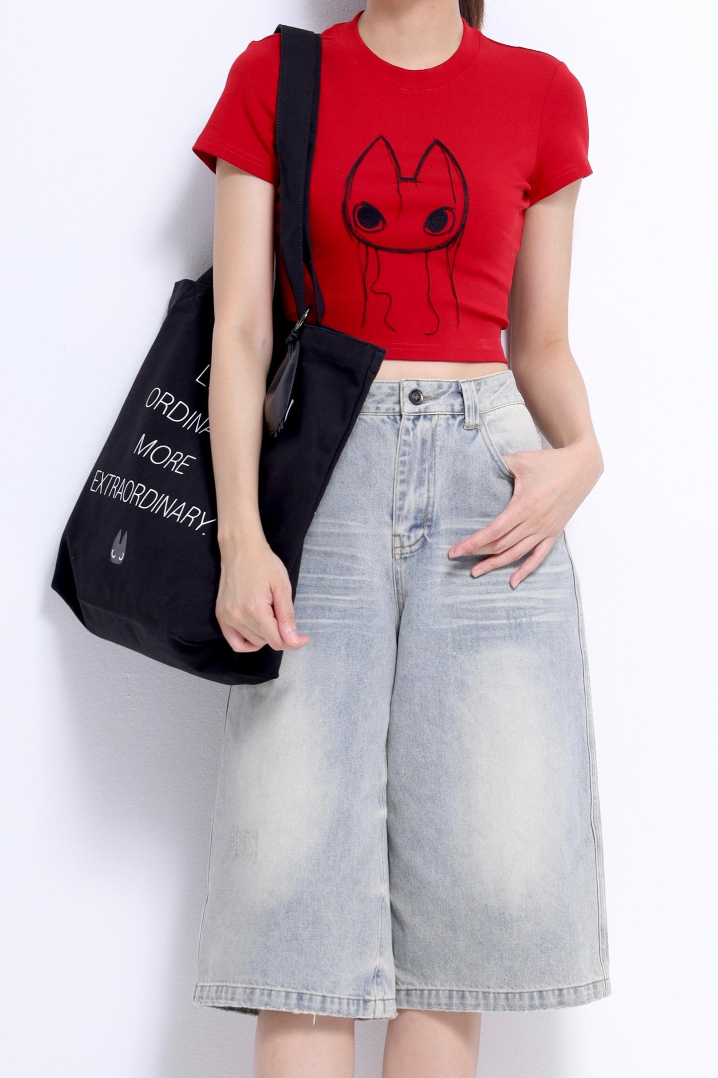 Omo Fitted Cropped Tee