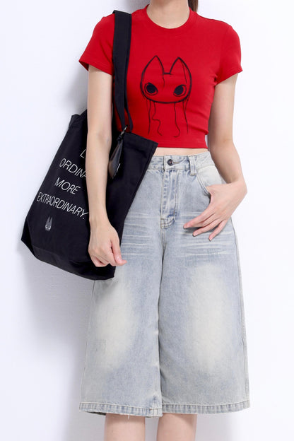 Omo Fitted Cropped Tee