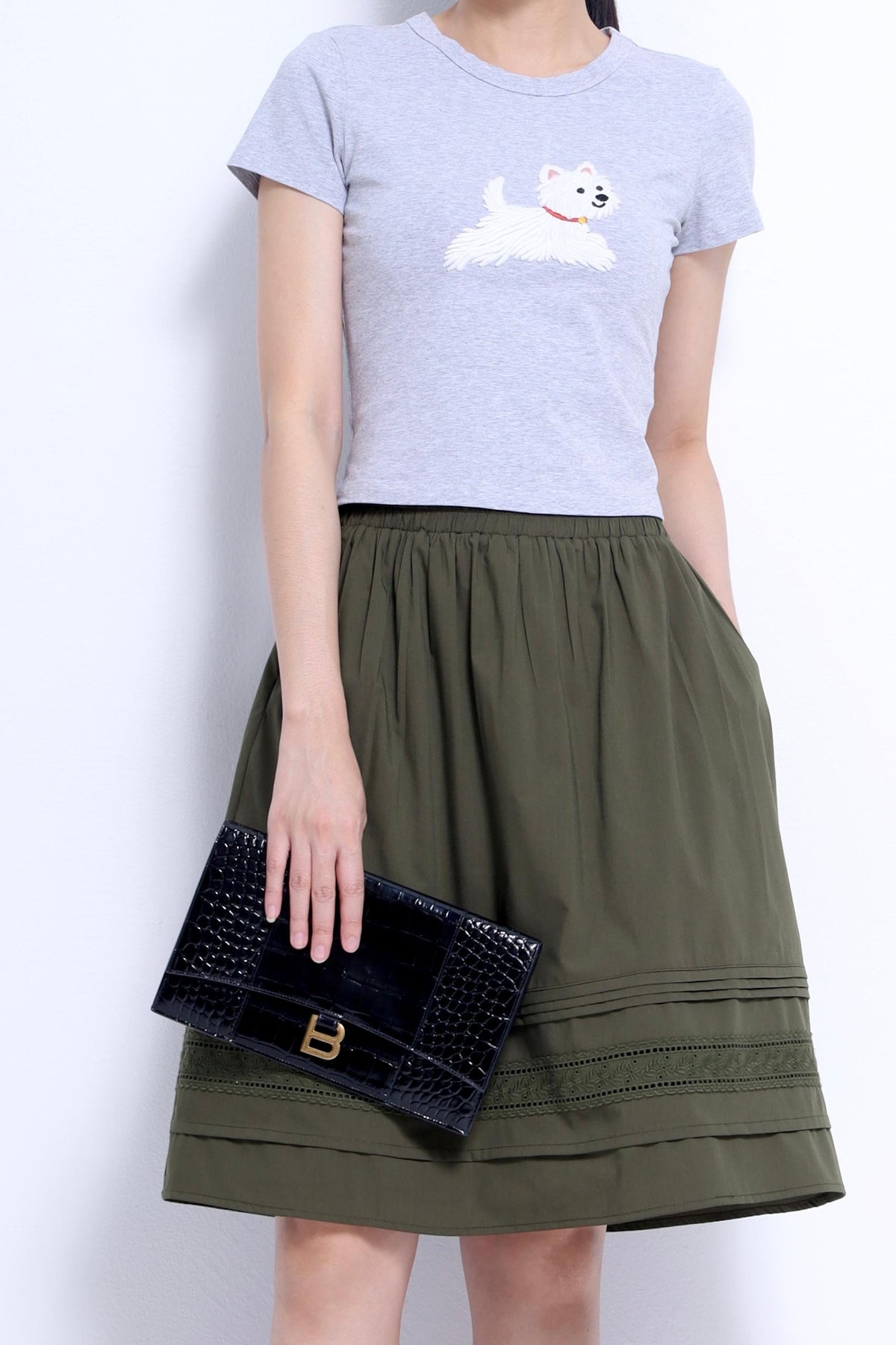 Ollie A-line Midi Skirt