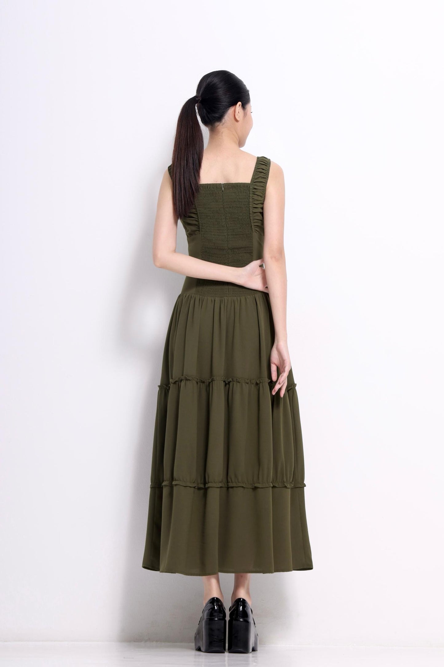 Denise Ruffled A-line Dress