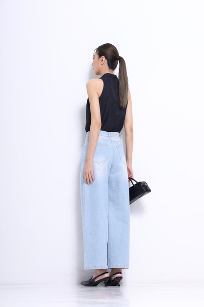 Nadya V-Neck Satin Top