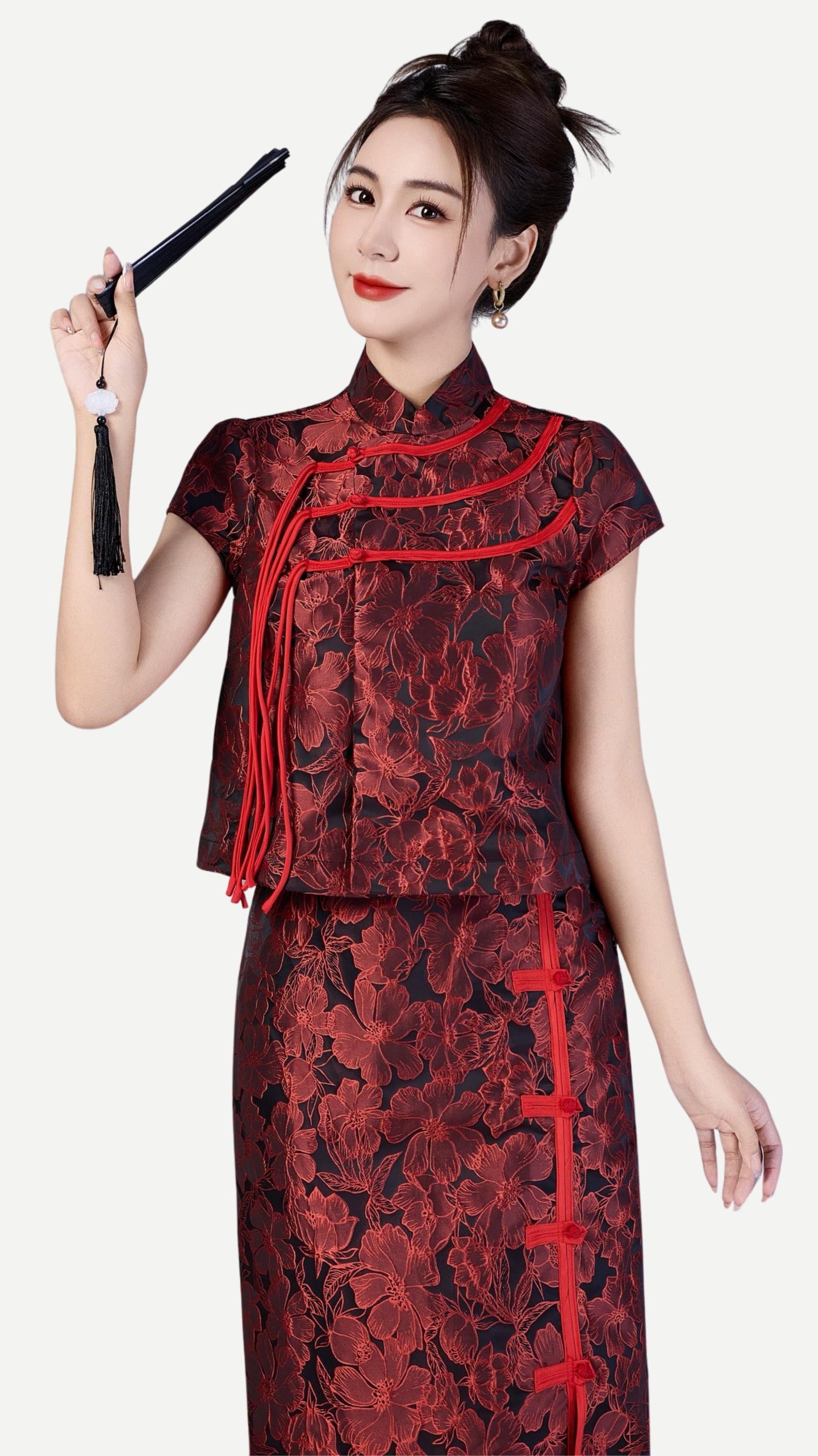 Liu Oriental Column Skirt