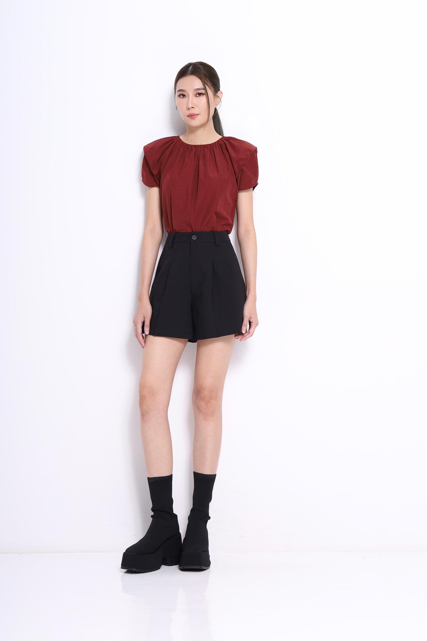 Leah Boxy Puff Sleeve Top