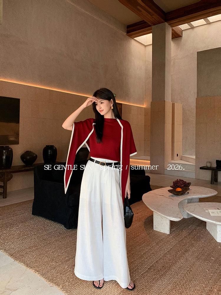 Hana Ramie Wide Legged Pants