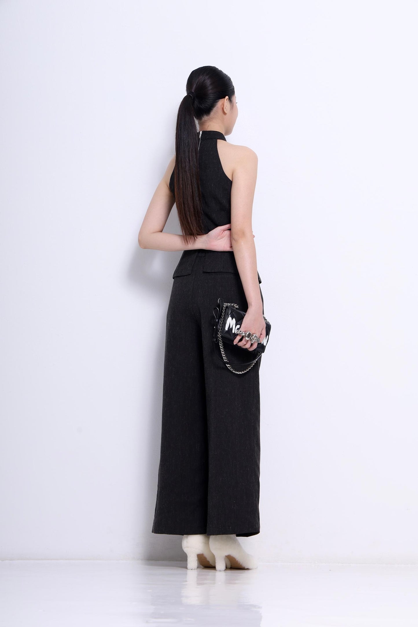 Solar Cut Out Linen Top
