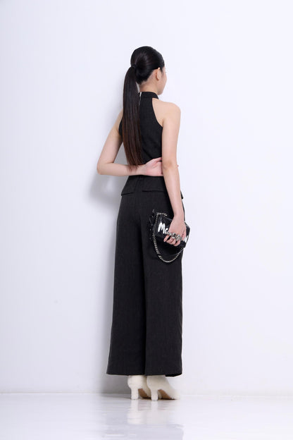 Solar Cut Out Linen Top