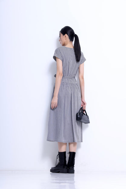 Sarah Waist Tie Midi Dress