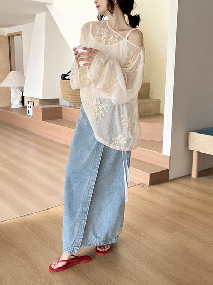 Sera Relaxed Lace Jacquard Top