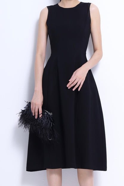 Elena Tailored A-line Midi Dress