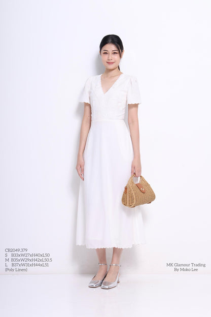 Nellie A-line Linen Dress