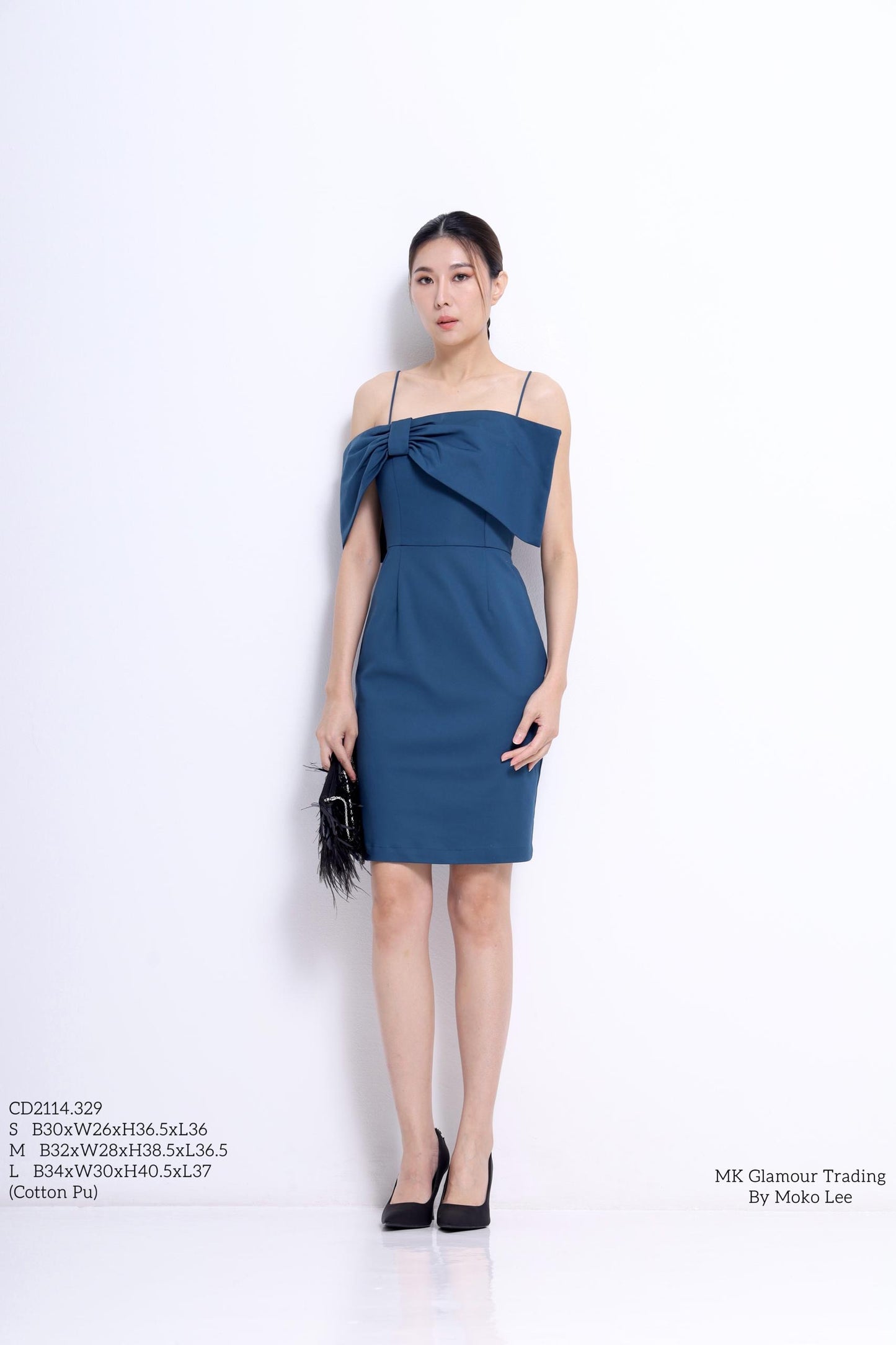 Deborah Big Bow Midi Dress