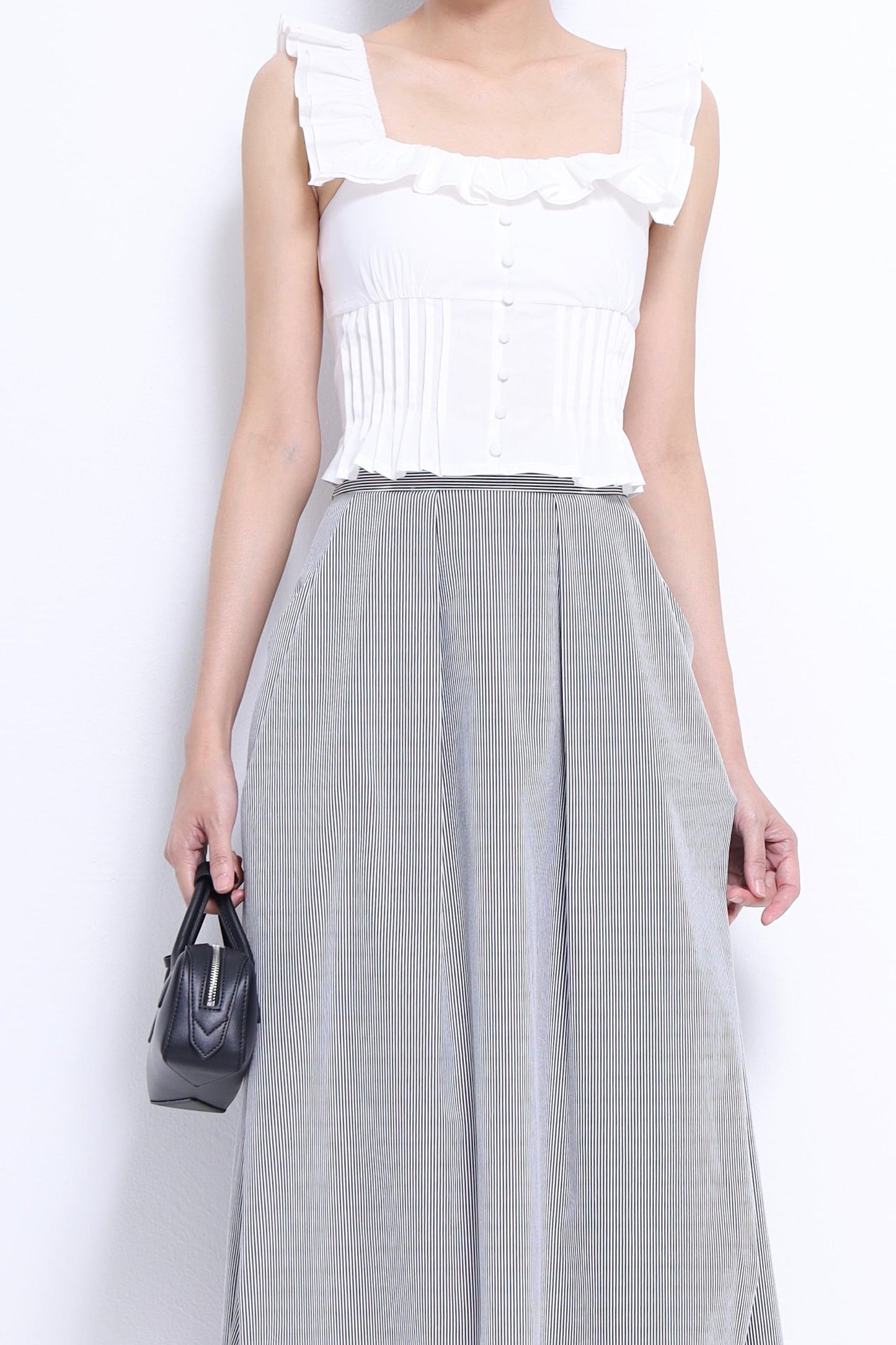 Kylie Ruffle Square Neck Top