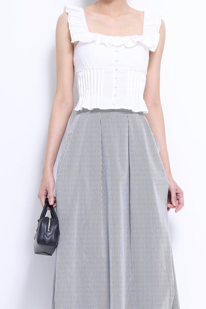 Kylie Ruffle Square Neck Top