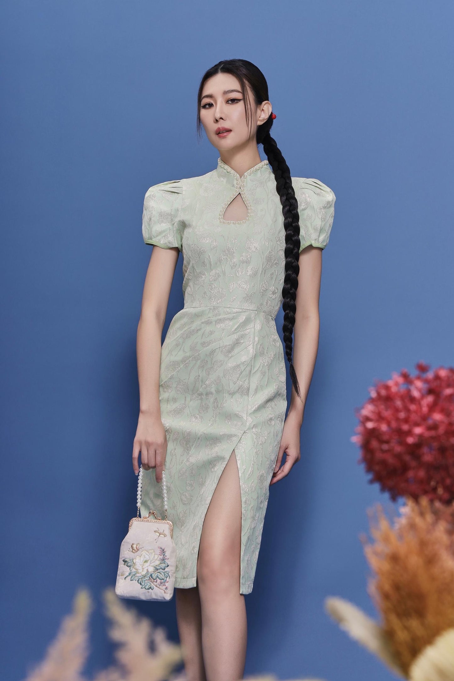 Ryu Orient Pearl Qipao Dress