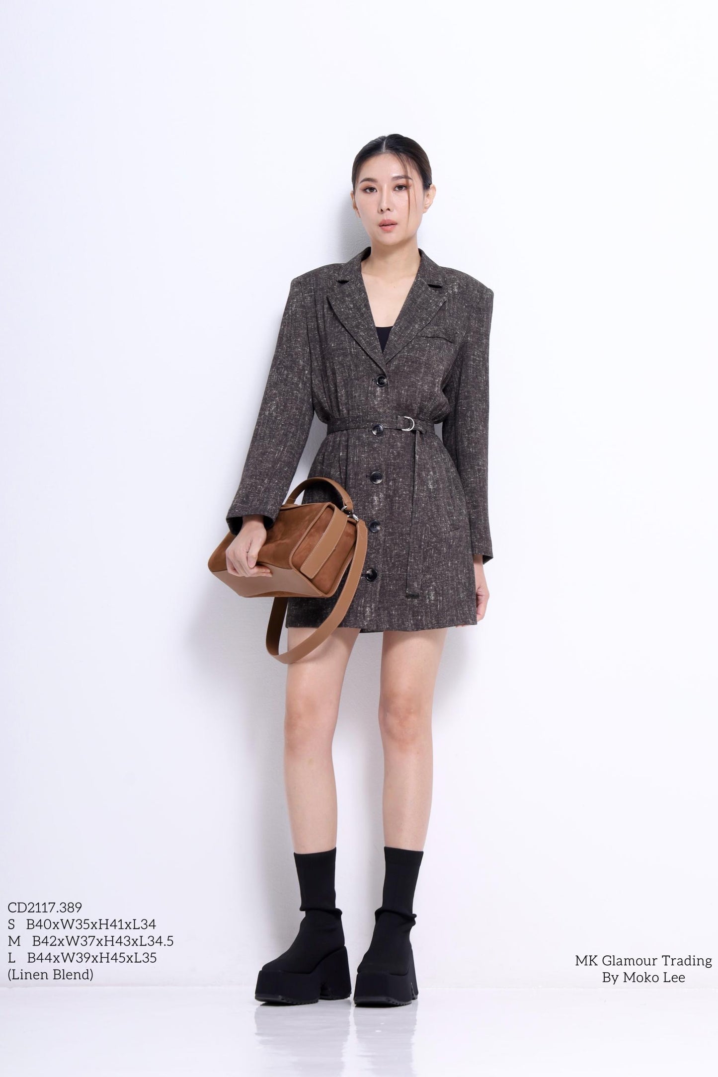 Helen Oversized Linen Jacket