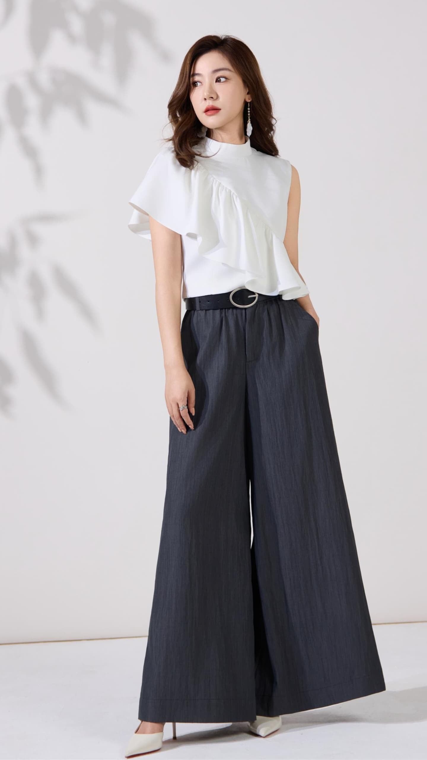 Ziri Asymmetrical Ruffle Top