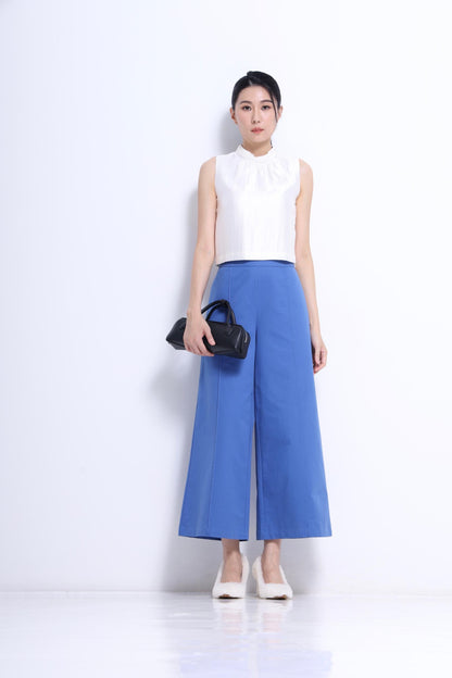Veron Round Neck Satin Top