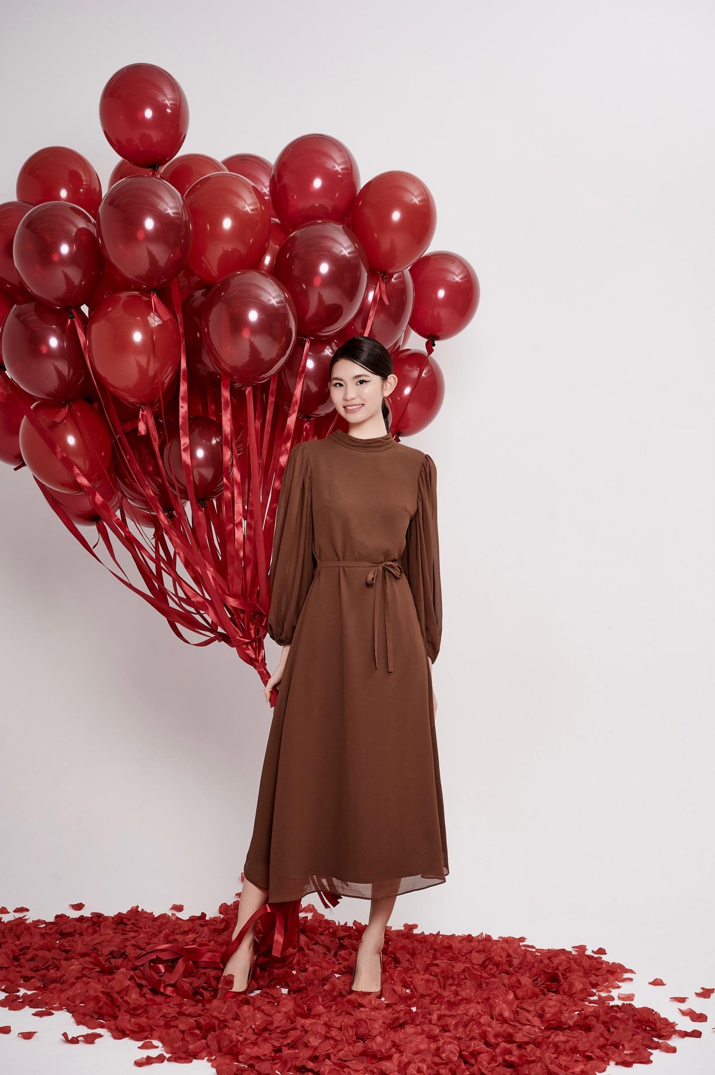 Eloise Open Back Chiffon Dress