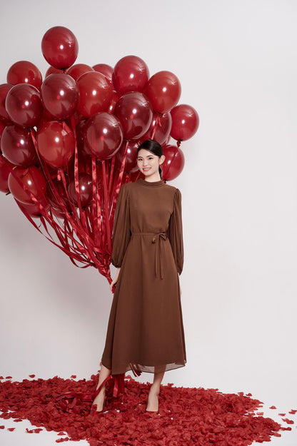 Eloise Open Back Chiffon Dress