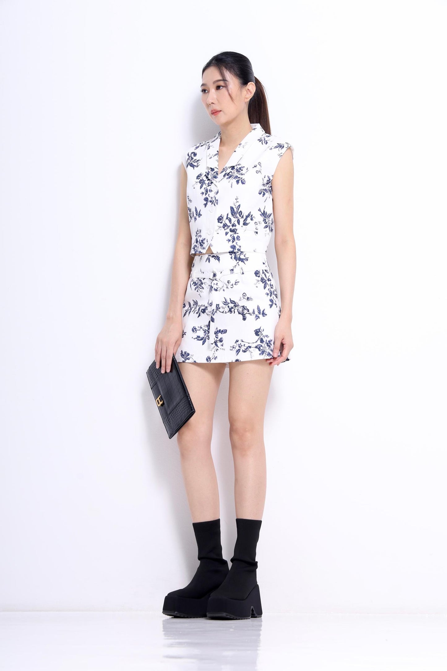 Juan Floral Printed Mini Skorts