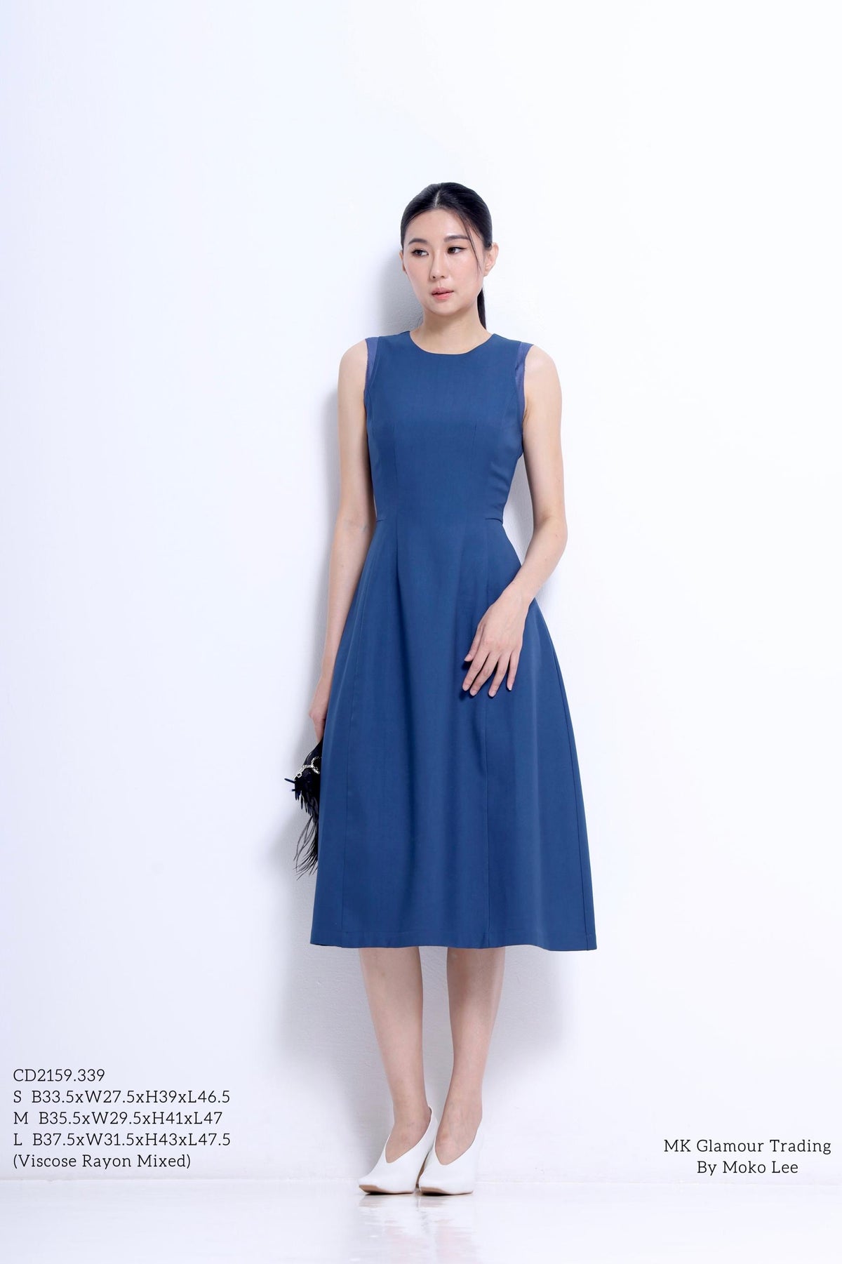 Elena Tailored A-line Midi Dress